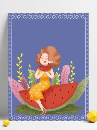 吃瓜背景图视频